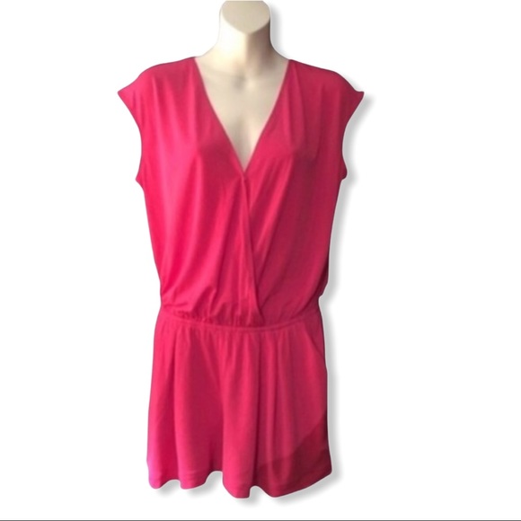 bcbg pink romper